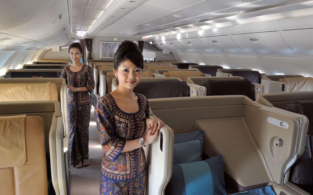 Singapore airlines and girl